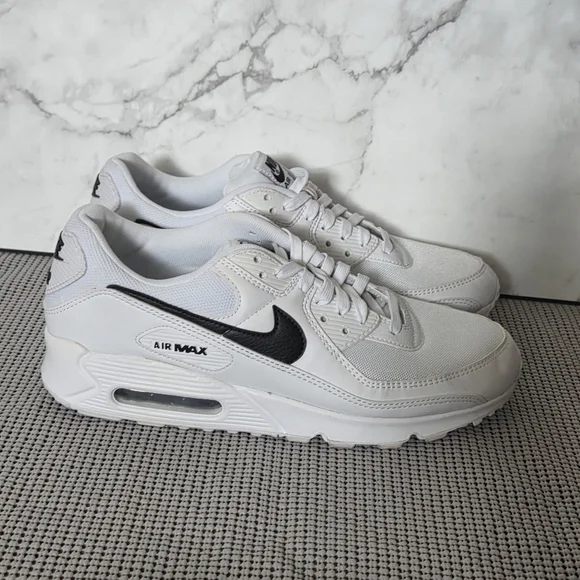 Nike Air Max 90 Next Nature Womens Sneakers Shoes White Black Size 12 - Picture 1 of 10
